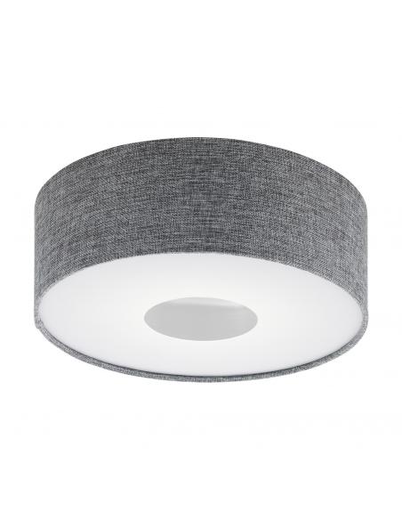 EGLO 95345 - ROMAO LED ceiling light in Steel, white plastic and Textile, linen