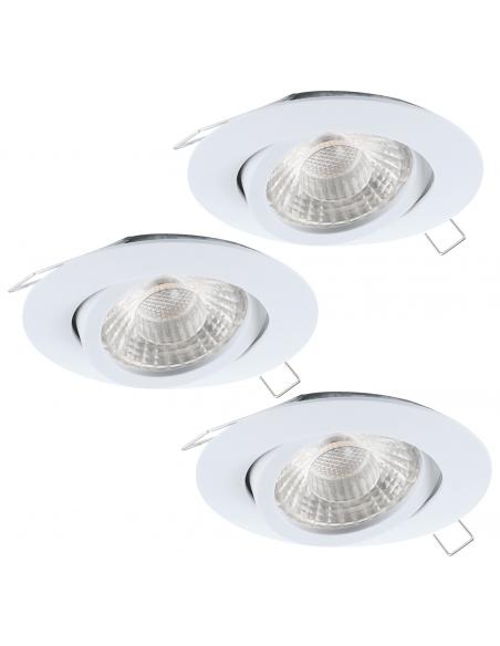 EGLO 95357 - TEDO 1 Lámpara Empotrable LED en Fundición de aluminio blanco