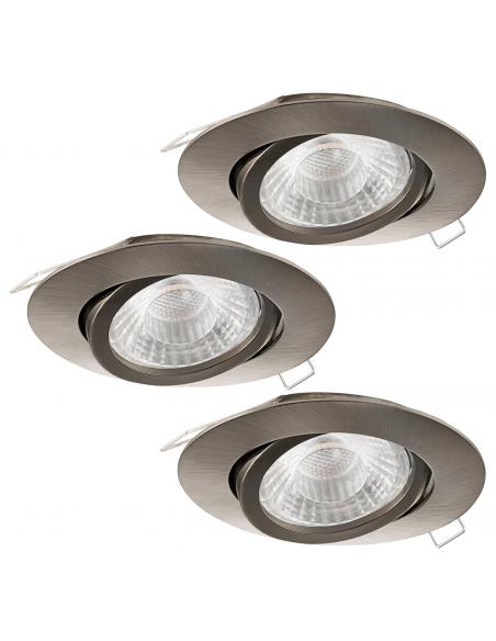 EGLO 95359 - TEDO 1 LED Recessed Lamp in Nickel-matt Cast Aluminum