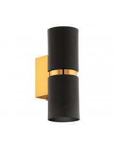 EGLO 95364 - PASSA LED Wall Light in Black, Gold Steel