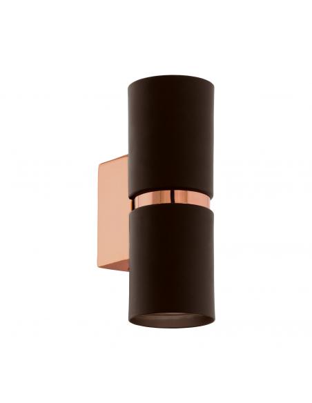 EGLO 95371 - PASSA Aplique LED en Acero marrón, cobre