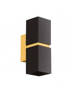 EGLO 95373 - PASSA LED Wall Light in Black, Gold Steel