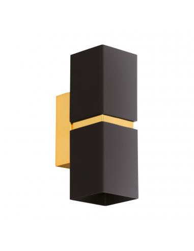 EGLO 95373 - PASSA LED Wall Light in Black, Gold Steel