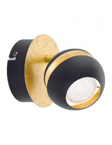 EGLO 95482 - NOCITO Living Room Lamp in Black Steel, Gold