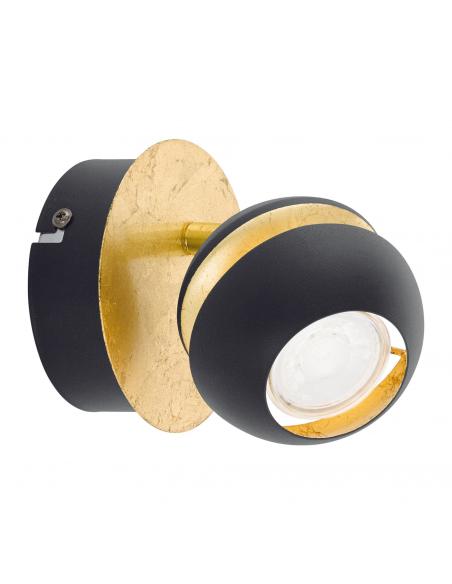 EGLO 95482 - NOCITO Living Room Lamp in Black Steel, Gold