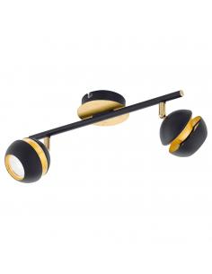 EGLO 95483 - NOCITO Living Room Lamp in Black Steel, Gold