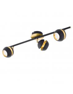 EGLO 95484 - NOCITO Living Room Lamp in Black Steel, Gold