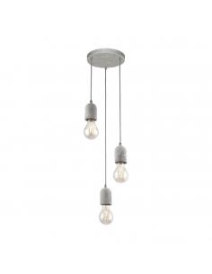 EGLO 95523 - SILVARES Living Room Lamp in Gray Steel and Concrete
