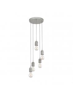 EGLO 95524 - SILVARES Living Room Lamp in Gray Steel and Concrete