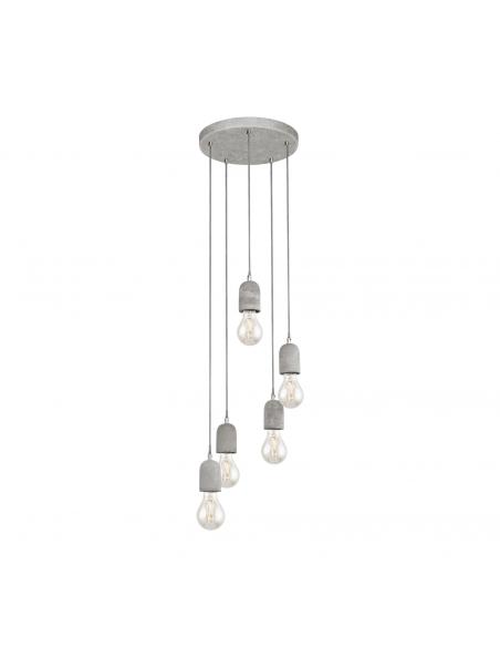 EGLO 95524 - SILVARES Living Room Lamp in Gray Steel and Concrete
