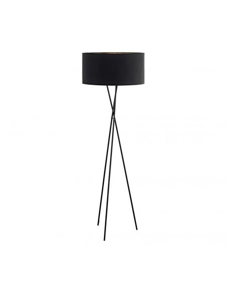 EGLO 95541 - FONDACHELLI Living Room Lamp in Black Steel and Textile
