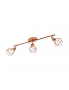 EGLO 95547 - ZAPATA Living Room Lamp in Copper Steel and Satin Glass