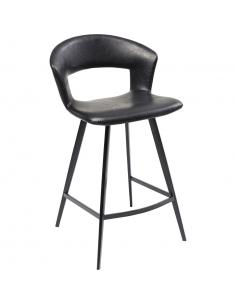 Black faux leather bar... 2