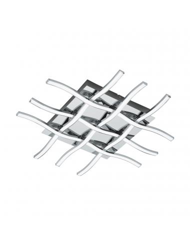 EGLO 95569 - LASANA 1 LED Ceiling Light in Chrome Steel and Acrylic