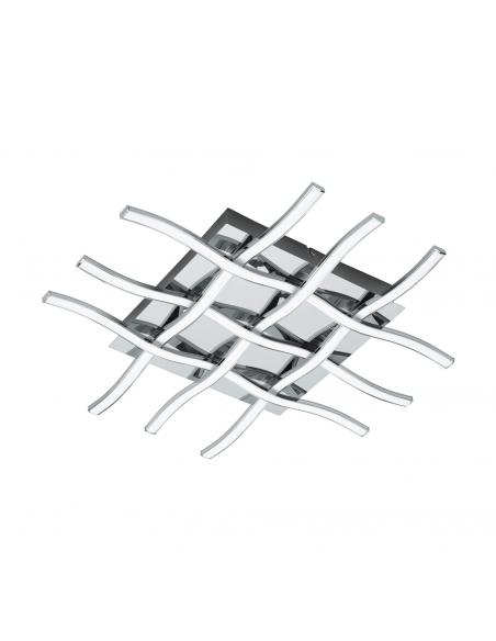 EGLO 95569 - LASANA 1 LED Ceiling Light in Chrome Steel and Acrylic