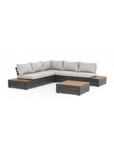 Corner set with anthracite cushion - BIZZOTTO osten