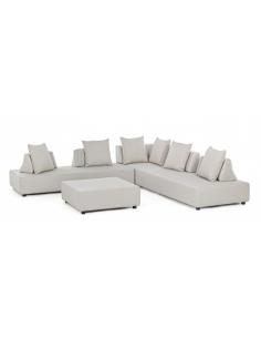 Corner sofa set with beige cushion - BIZZOTTO piper