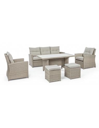 Sofa set with beige cushion - BIZZOTTO ariel