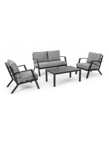 Anthracite yk13 sofa set with cushion - BIZZOTTO harley