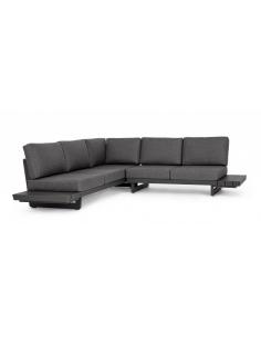 Corner set with anthracite cushion w - BIZZOTTO infinity