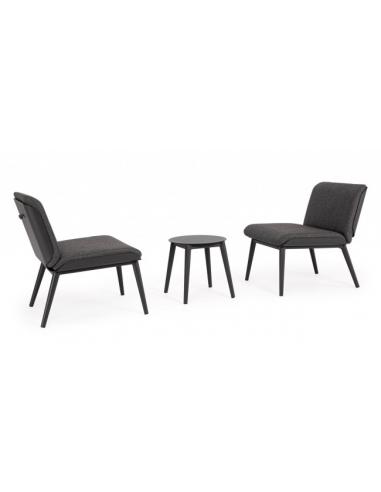 Set with anthracite cushion wg21 - BIZZOTTO isabela