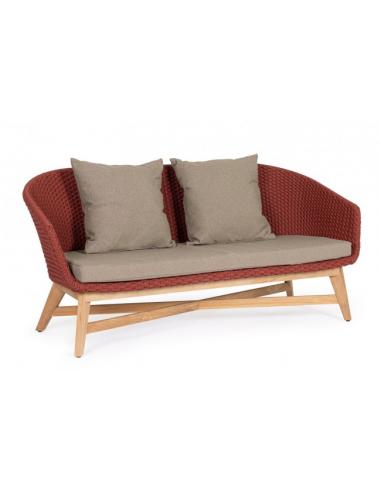 2-seater sofa with scarlet cushion - BIZZOTTO coachella