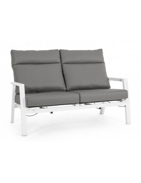 2-seater reclining sofa with white cushion - BIZZOTTO kledi