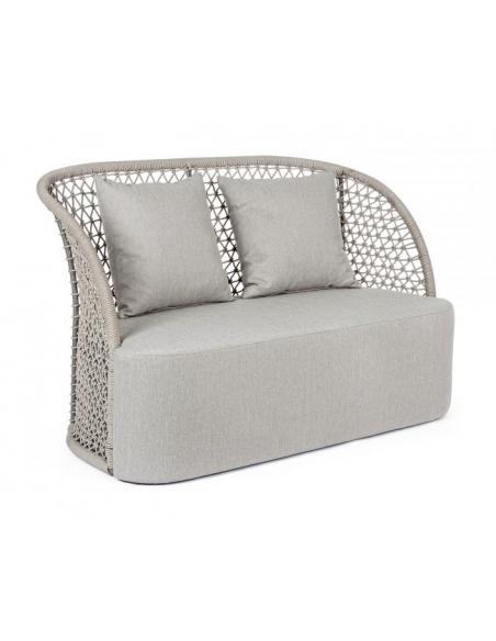 Sofá 2 plazas con cojín beige - Bizzotto cuyen