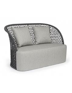 2-seater sofa with anthracite cushion - BIZZOTTO guinea pig