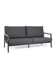 2 + 3 seater sofa with anthracite cushion - BIZZOTTO jalisco