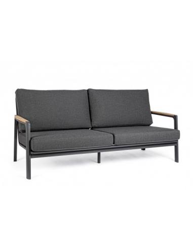 2 + 3 seater sofa with anthracite cushion - BIZZOTTO jalisco