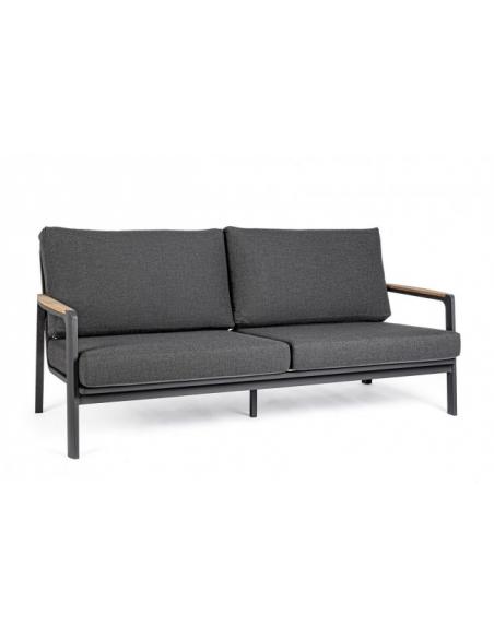 2 + 3 seater sofa with anthracite cushion - BIZZOTTO jalisco