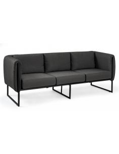 3-seater sofa with anthracite cushion - BIZZOTTO pixel