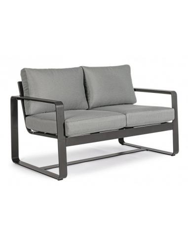 2-seater sofa with anthracite cushion yk13 - BIZZOTTO merrigan