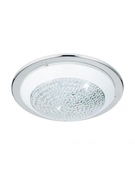 EGLO 95641 - ACOLLA LED Ceiling Light in Chrome Steel and Glass with crystals