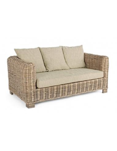 2-seater sofa with cushion - BIZZOTTO fortress