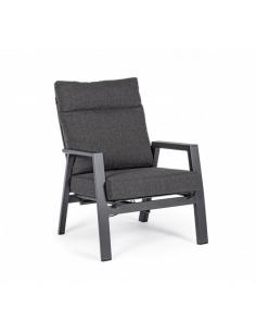 Anthracite recliner with cushion jx55 - BIZZOTTO kledi