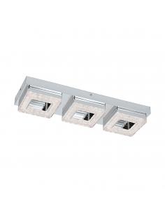 EGLO 95656 - FRADELO LED Ceiling Light in Chrome Steel and Acrylic, glass