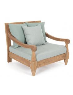 Sillón con cojín aqua fsc - Bizzotto bali