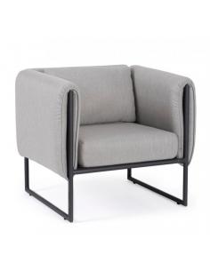Armchair with gray cushion - BIZZOTTO pixel