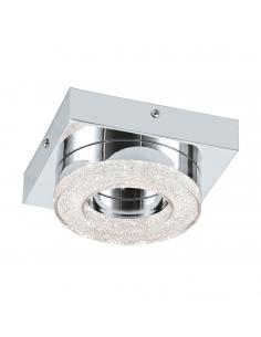 EGLO 95662 - FRADELO Plafón LED en Acero cromo y Acrílico, cristal