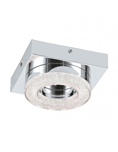 EGLO 95662 - FRADELO Plafón LED en Acero cromo y Acrílico, cristal