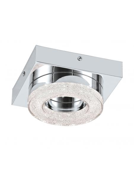 EGLO 95662 - FRADELO Plafón LED en Acero cromo y Acrílico, cristal