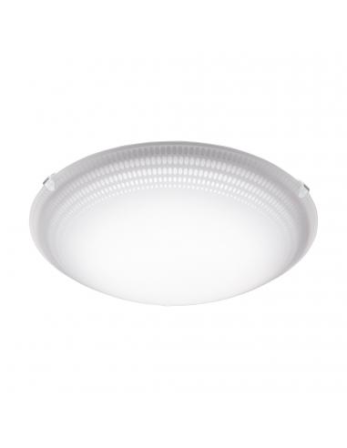 EGLO 95672 - MAGITTA 1 LED Ceiling Light in White Steel and Glass