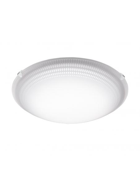EGLO 95672 - MAGITTA 1 LED Ceiling Light in White Steel and Glass