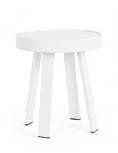 White aux side table qs20 d41 - BIZZOTTO spyro