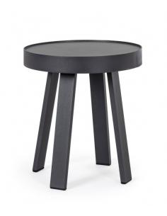 Aux anthracite side table qs22 d41 - BIZZOTTO spyro