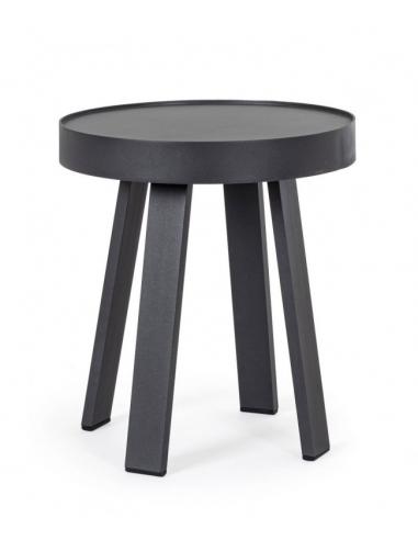 Aux anthracite side table qs22 d41 - BIZZOTTO spyro