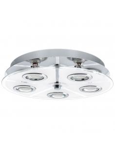 EGLO 30933 - CABO LED ceiling light in chrome stainless steel and satin glass