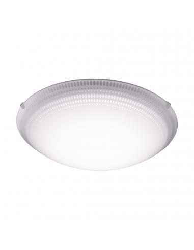 EGLO 95673 - MAGITTA 1 LED Ceiling Light in White Steel and Glass
